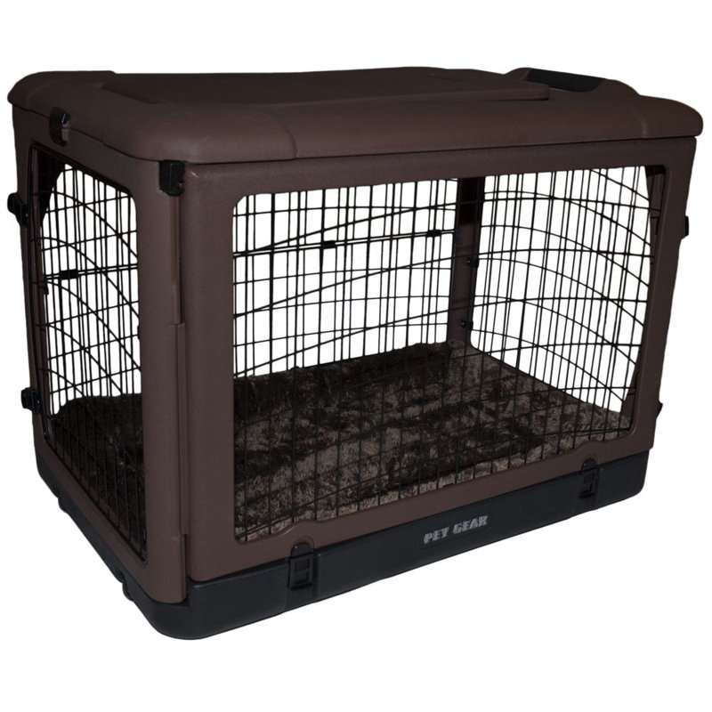 Cage pour animal Deluxe, Petit (H 21 po x l 18 po x P 26 po), Chocolat