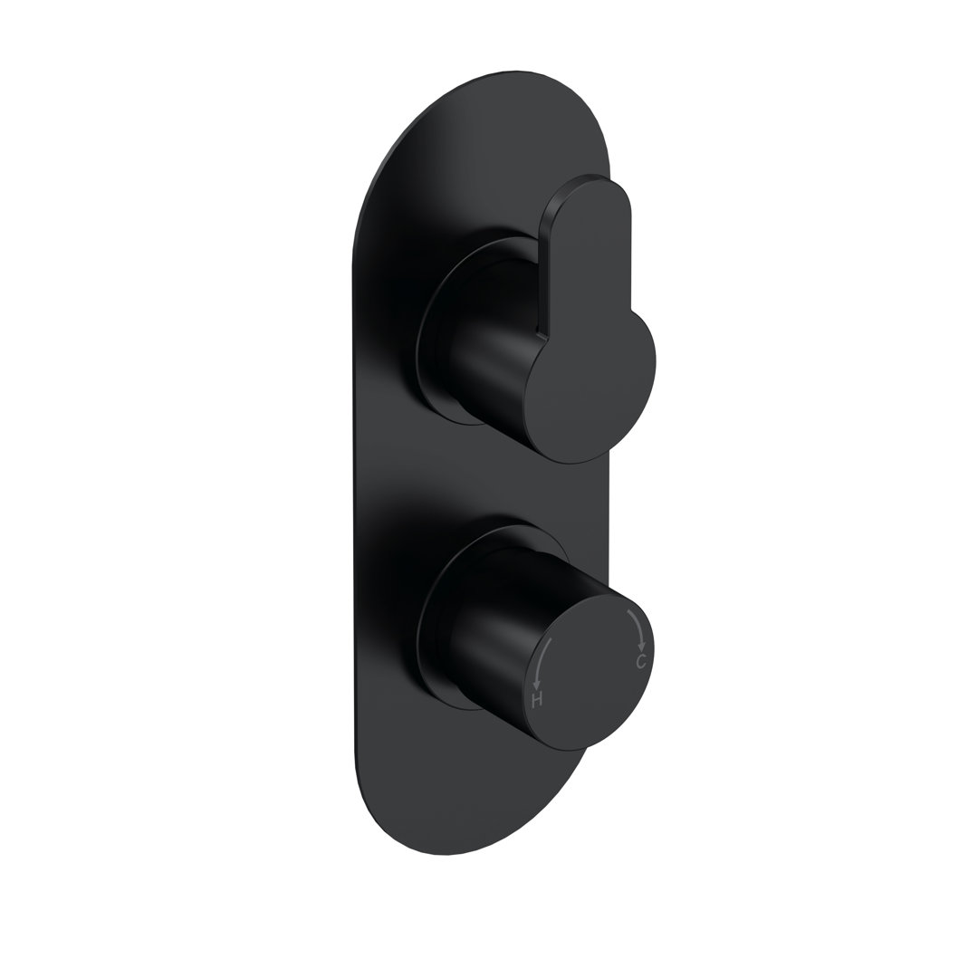 Twin Concealed Thermostatic Shower Valve