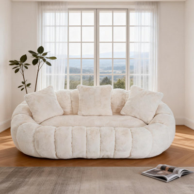 Flower-shaped Sofa, Super Soft Plush Sofa, Double Sofa For Large Living Room, Suitable For Bedrooms, Living Rooms, Clothing Stores, Etc.