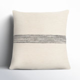 Cason Striped Cotton Blend Throw Pillow