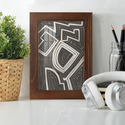 Fynnegan Abstract Maze III, encadré sur papier