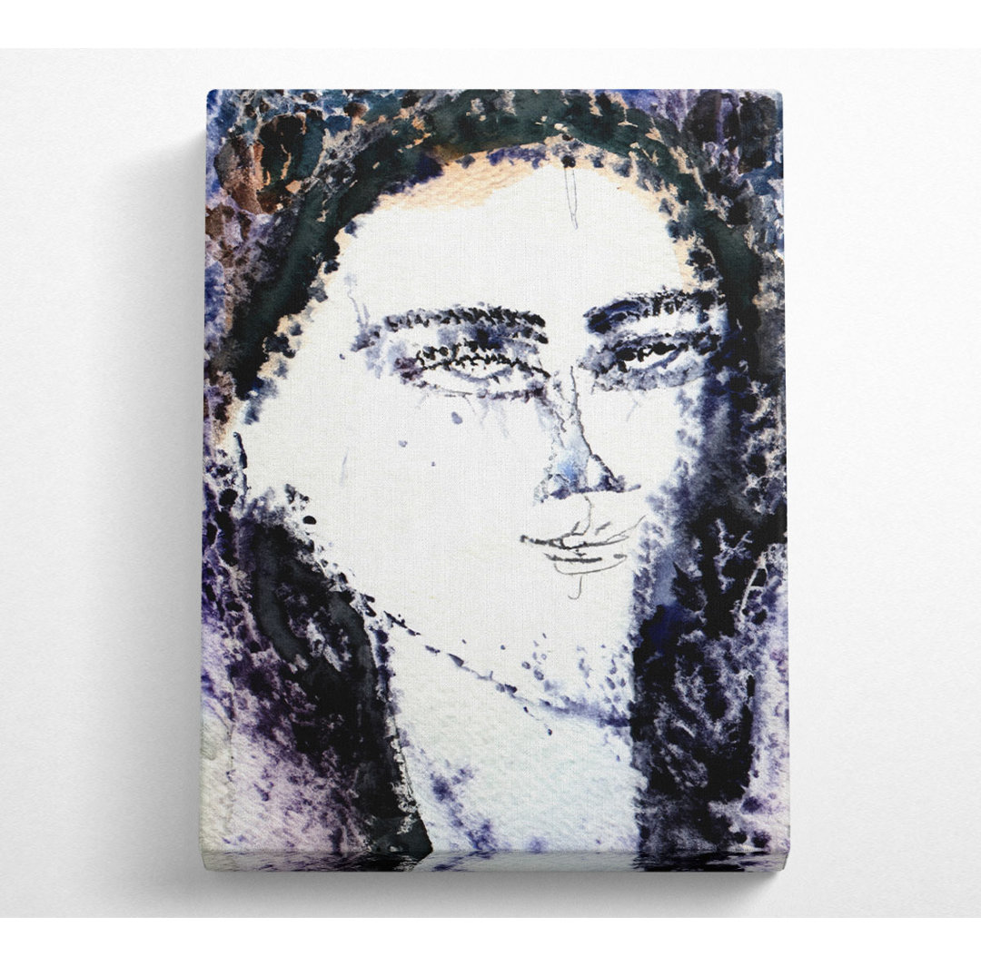 Modigliani Kopf 2 - Kunstdrucke auf Leinwand - Wrapped Canvas