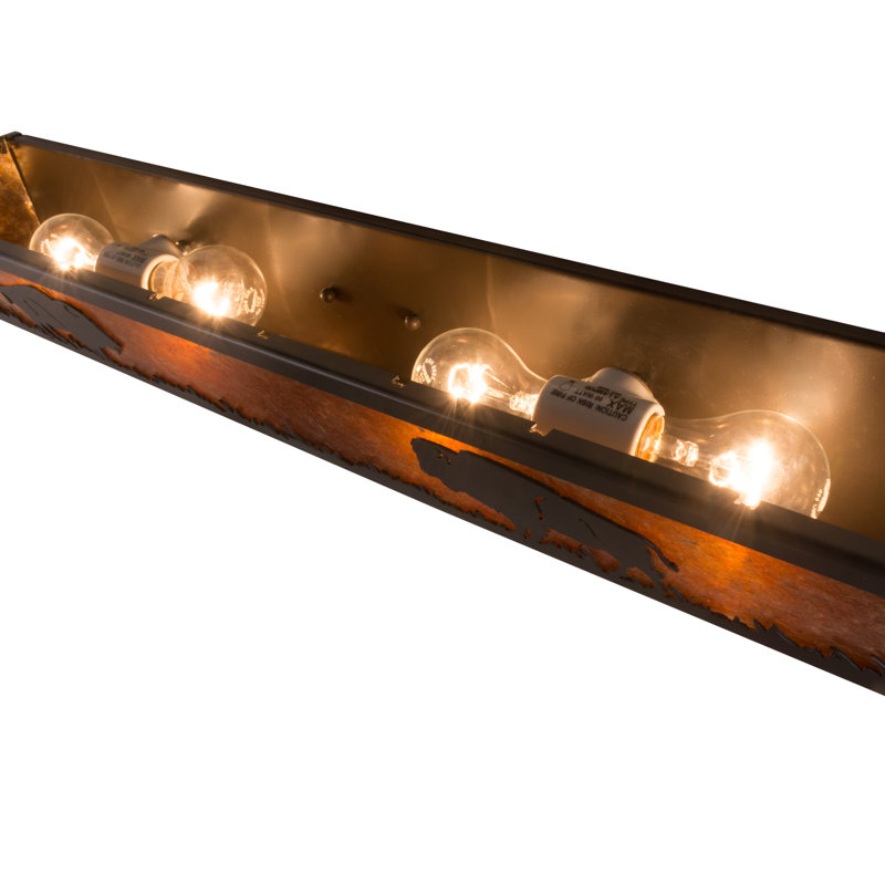 Rustic Lodge 4 - Light Bath Bar, Timeless Bronze