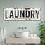 Rusty Laundry Sign, reproduction sur toile-1651319326