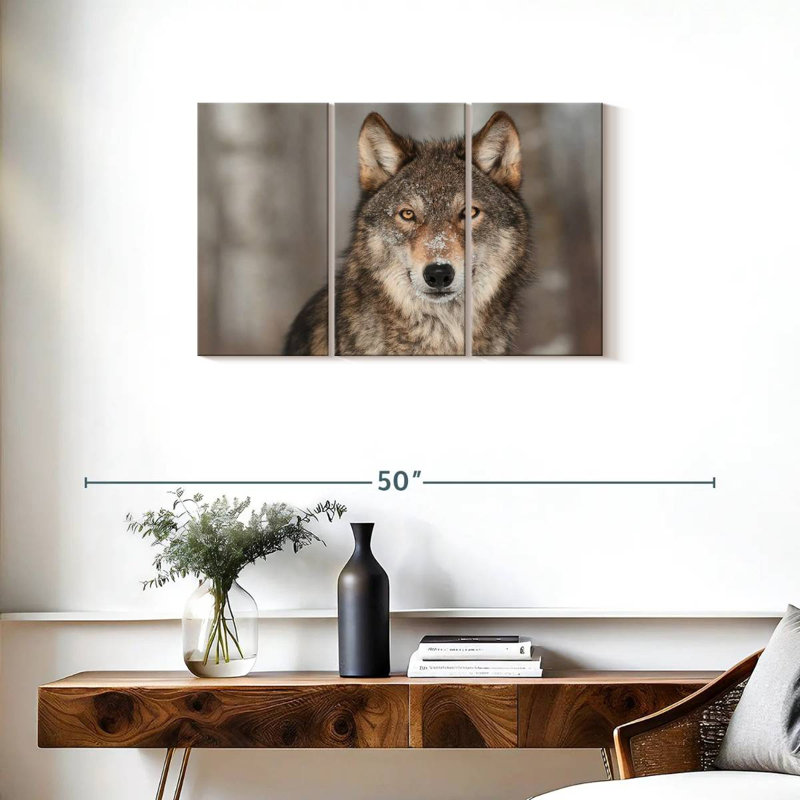 Gray Wolf Stare, 20" H x 33" W