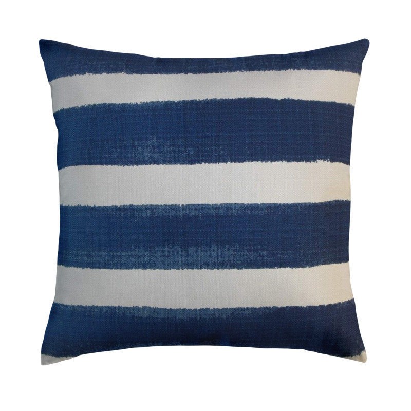 Coussin Verity, 12 po x 18 po, Blanc / bleu