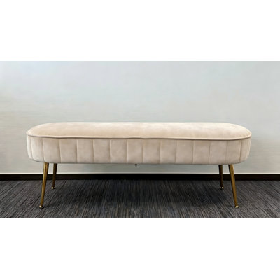 Banc rembourré 45,7 po