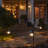 Matte Black Solar Powered Resin Pathway Light