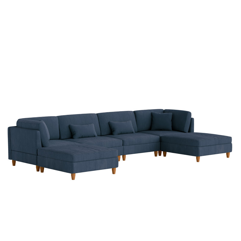 Corduroy Seating Component, 92.2cm H x 408.4cm W x 201.2cm D