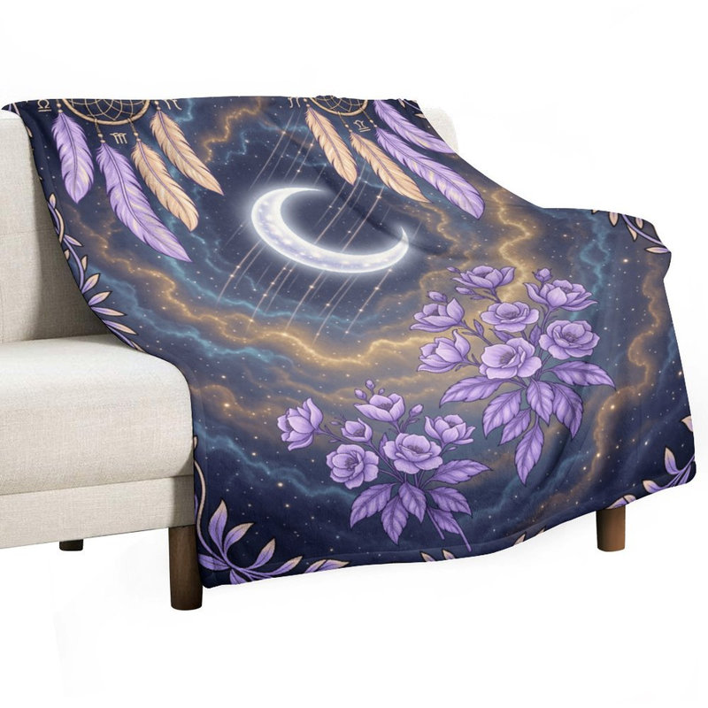 Jeté en flanelle de luxe Dreamcatchers, 30 po x 40 po