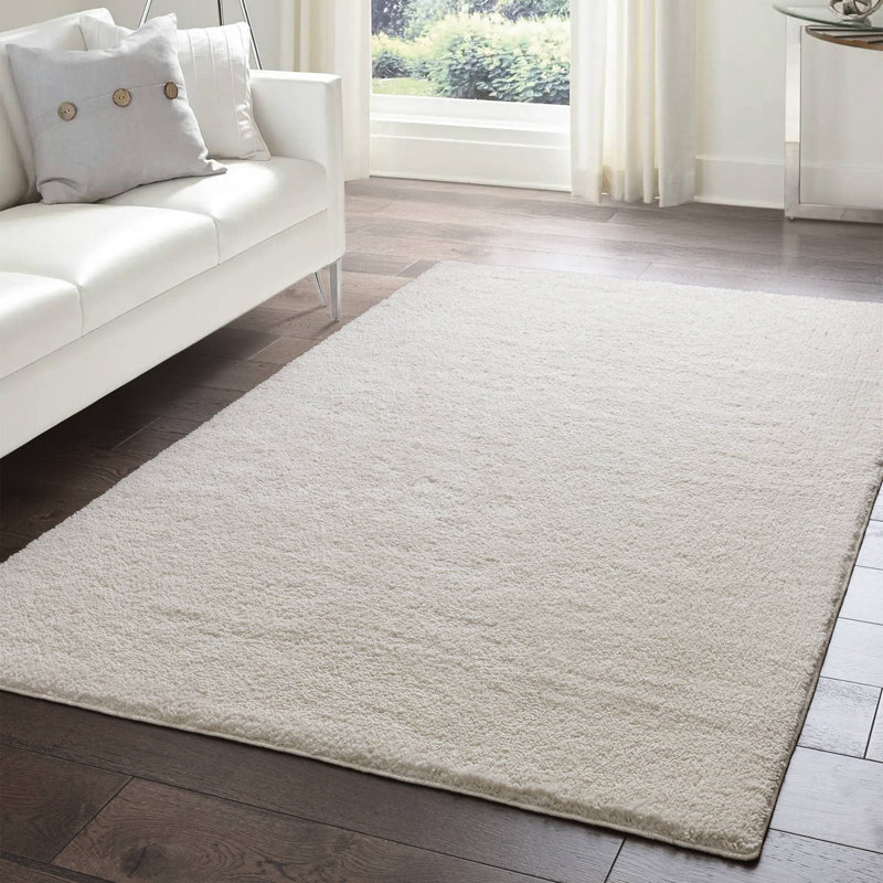 Ronalee Rectangle Shag Washable, Ivory, Rectangle 140 x 200 cm