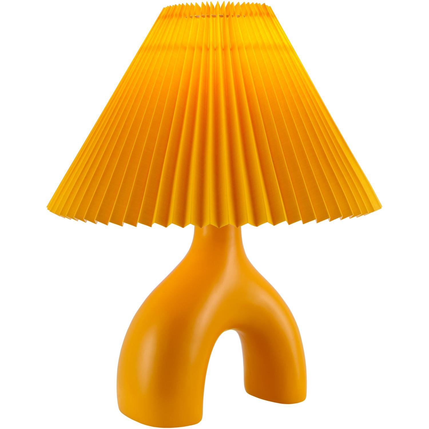 Celes Ceramic Table Lamp, Orange, Orange