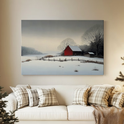 Dawn of Pale Winter Star-Premium Gallery Wrapped Canvas
