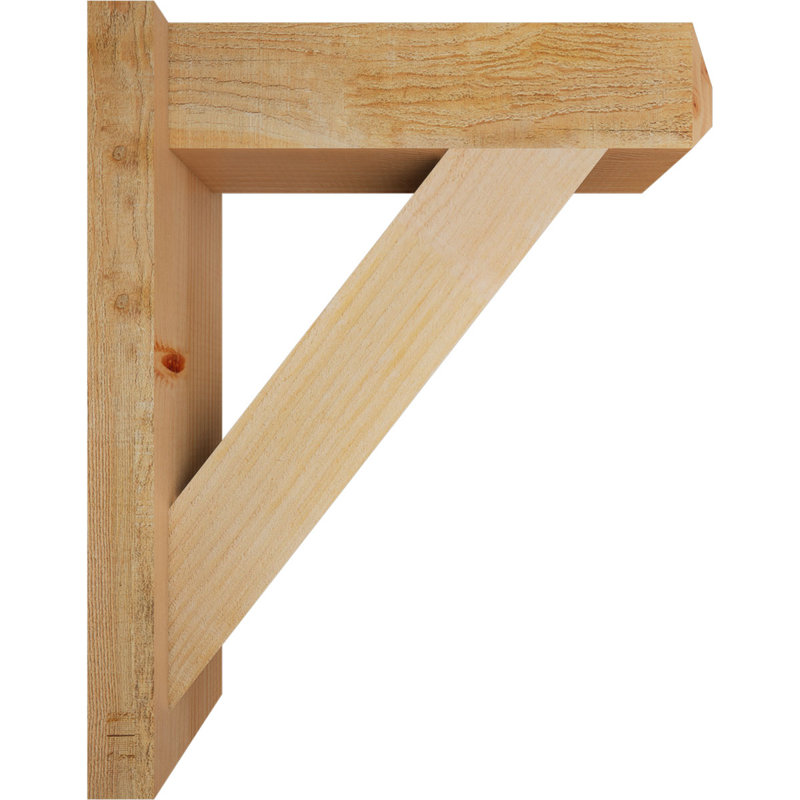 Artisan traditionnel en bois rustique, P 20 po x H 24 po, Sapin Douglas de 6 po (sciage brut)