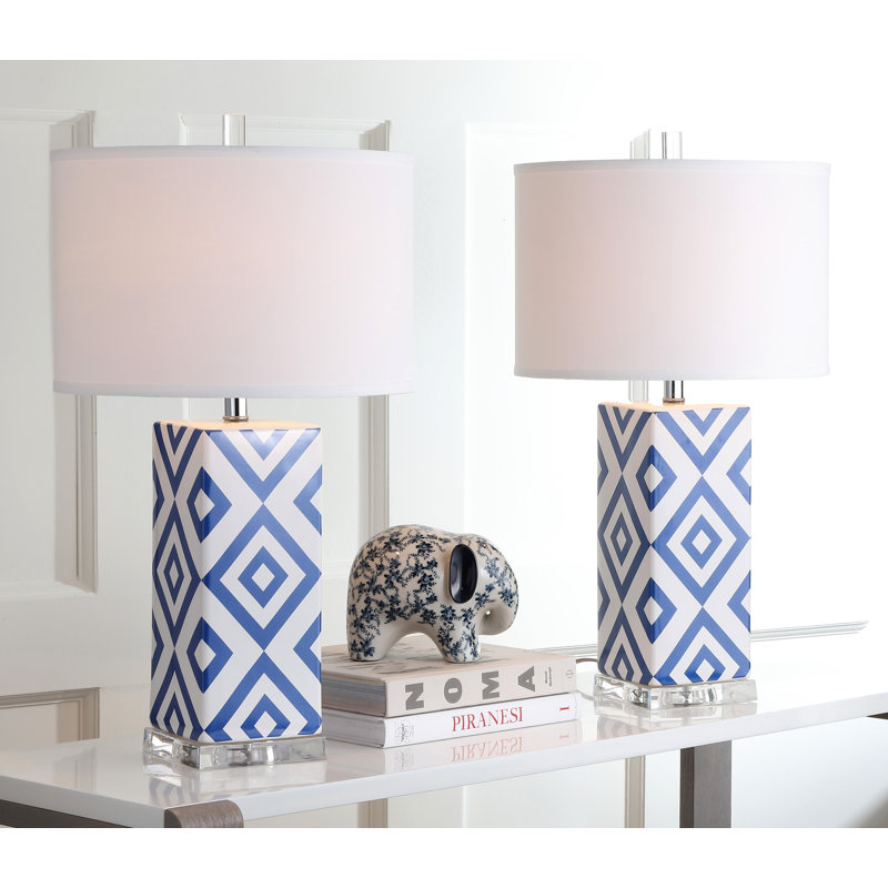 Dunton Ceramic Table Lamp, Grey
