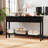  60'' Long Narrow Console Table w/4 Drawers & Open Storage Shelf Anti-Tip Kit Black-577661728
