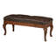 Old World Leather Bench