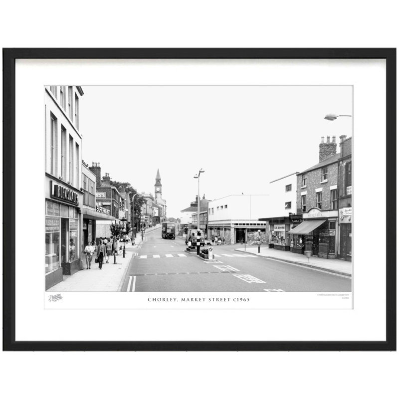 Chorley, Market Street C1965 - Single Picture Frame Print, 40cm H x 50cm W x 2.3cm D