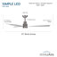 Ventilateur de plafond intérieur / extérieur simple 52 po à DEL-116509618-116509619