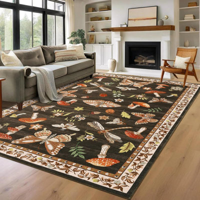 Machine Printed Area Rug
