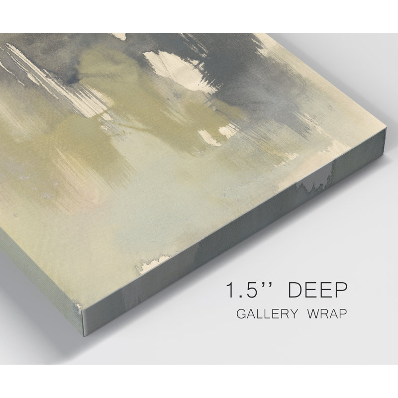 «Gold and Gray Exploration IX», reproduction d'art sur toile, H 27 po x l 18 po x P 1 po