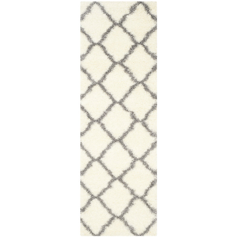 Bertl Shag Performance Geometric Rug, Runner 2'3" x 9'