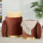 Nesting Pleated Ottoman Set In Gold Metal And Peacock Teal Velvet-1515215871