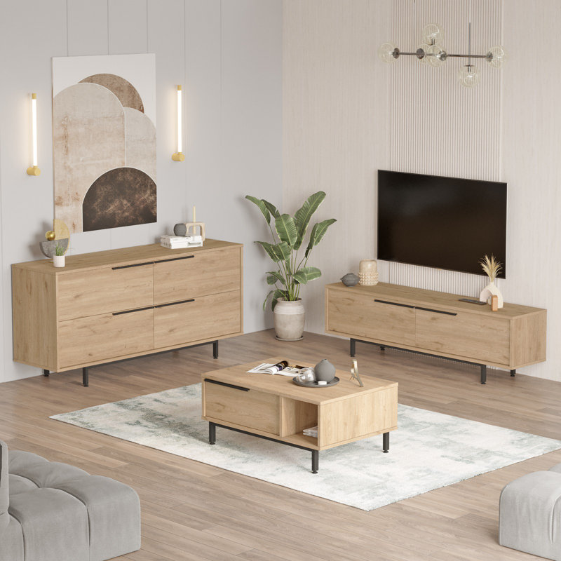 Ensemble de meubles de salon, Beige
