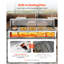 8 Pans + 2 Pots Commercial Food Warmer Steam Table with Undershelf Shield