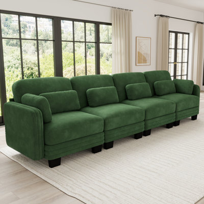 Channel Tufted Design Modern Minimalist Modular Sectional Sofa