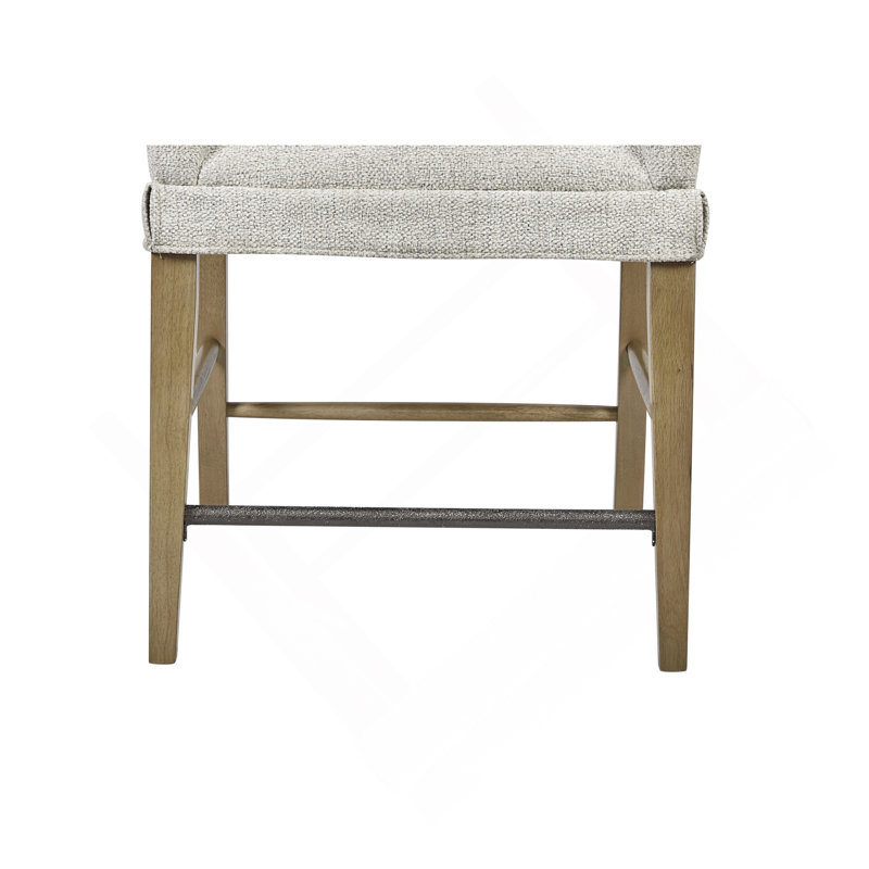 Tabouret de comptoir rembourré (ensemble de 2), Havane clair