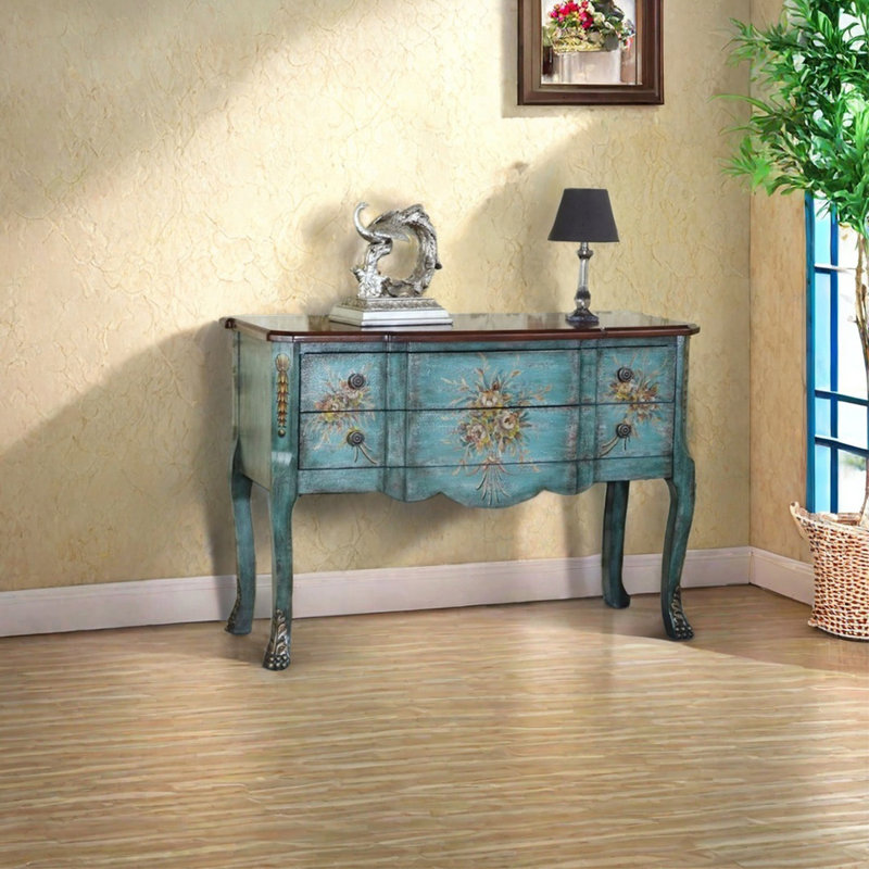 Environmentally friendly painted accent chest