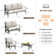 5 Piece Sofa Seating Group with Cushions