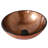 Mocoloo 15"L x 15"W Tempered Glass Bathroom Vessel Sink Brown Round Glass Artistic Bathroom Sink with Pop-up Drain-124049036-124049031