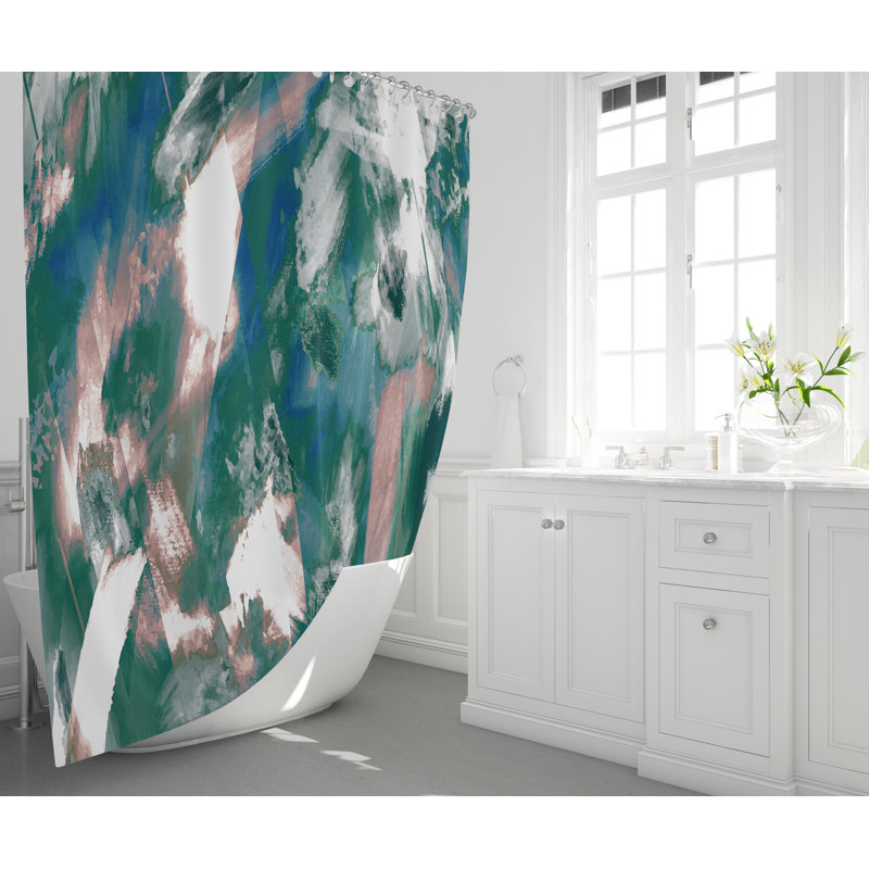 Rideau de douche simple Airyanna, H 83 po x l 70 po