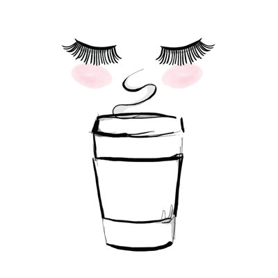 Coffee Eyes - Painting Print