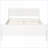 Full Size Pine Wood Platform Bed Frame - No Box Spring Required, White, Ideal for Bedroom