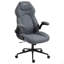 Chaise de bureau haut dossier Vinsetto avec accoudoirs rabattables, chaise d'ordinateur pivotante à hauteur réglable et fonction d'inclinaison