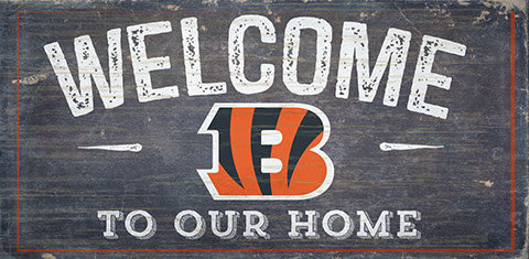 Décoration murale welcome NFL, Bengals de Cincinnati