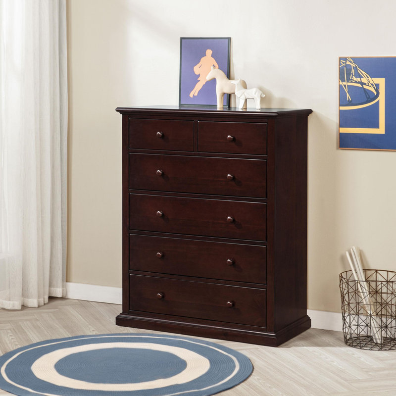 Sumerlin 6-drawer Bedroom Chest of Drawers Cappuccino, Cappuchino