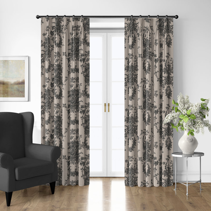 Ensemble de 2 rideaux Country Lane Toile, L 40 po x L 156 po