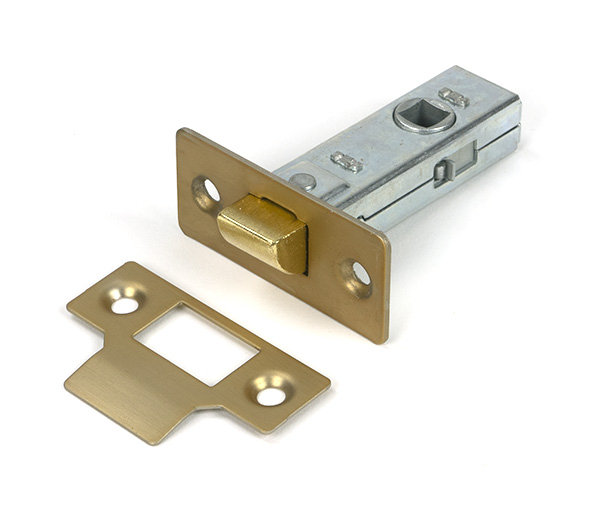 Tubular Mortice Latch, Satin Brass