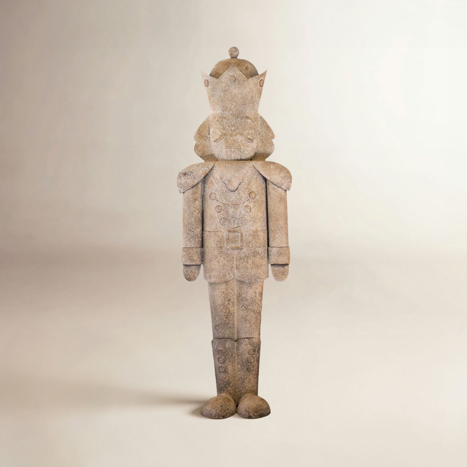 RUSTIC METAL CHRISTMAS NUTCRACKER