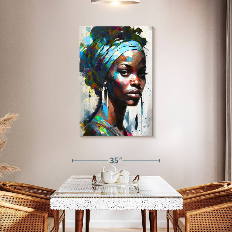 Leisha Alluring African, 45" H x 30" W