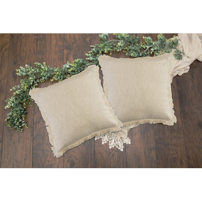 Coussin décoratif à franges