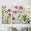 Meadow Flowers II-ensemble de 3 images sur toile-430015012