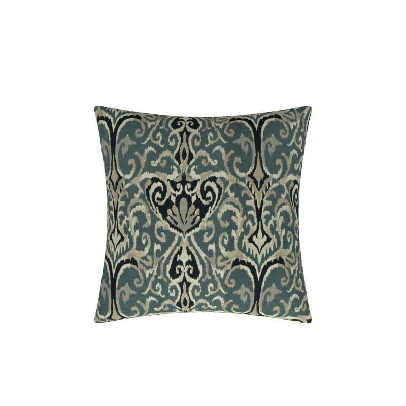 West Java Square 100% Cotton Pillow Cover and Insert, 22" x 22"