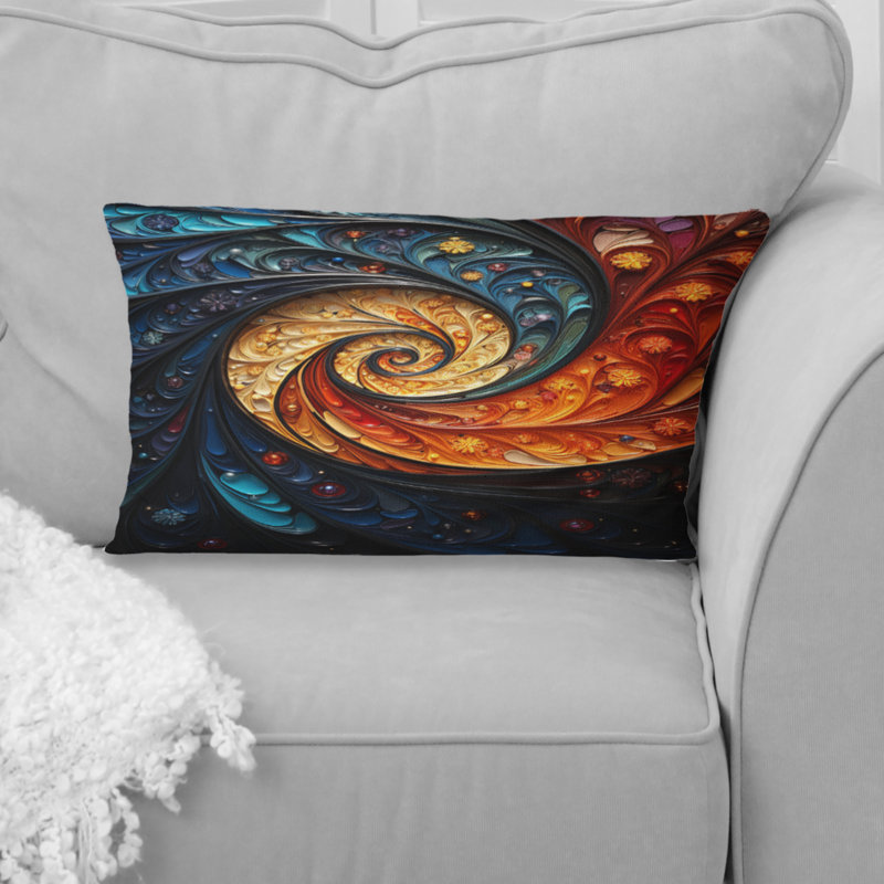 Coussin Rhythic Pulse II - Abstract Spirals