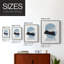 Impression encadrée Shapely Blues I-Premium - prêt à être accroché - aucun clou requis - aucun clou requis-1005241816-1005241799