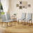 Kamden Heavy-Duty Faux Leather Dining Chairs with Iron Frame-118804535-115285066